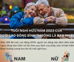 Tuổi nghỉ hưu năm 2023 của người lao động bình thường là bao nhiêu?