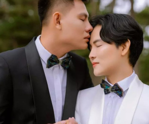 Cặp trai đẹp 'Người Ấy Là Ai' tung ảnh cưới, nhìn như phim ngôn tình