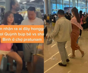 Phương Oanh và Shark Bình bị bắt gặp đi chợ đêm và xem show ở Thái Lan