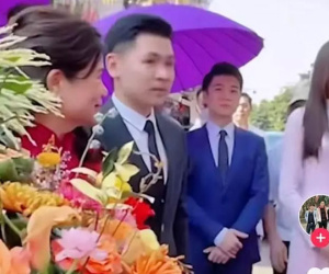 Ảnh hiếm con trai cả bầu Hiển trong đám hỏi Đỗ Mỹ Linh