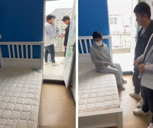 Ba thanh niên thuê trọ căn phòng siêu nhỏ, tính 'chia ca' ngủ trên giường khiến mạng xã hội Trung Quốc dậy sóng