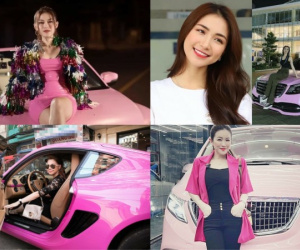 Dịp 20.10, điểm qua loạt chiếc xế hộp tiền tỉ, màu nữ tính của sao Việt