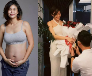 Á hậu Mâu Thủy công khai bầu 6 tháng, lộ luôn cha đứa trẻ?