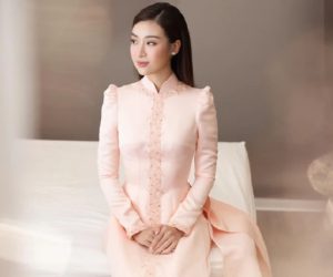 Ảnh Đỗ Mỹ Linh trong lễ rước dâu với doanh nhân Đỗ Vinh Quang