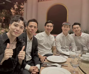 Ảnh hiếm dàn cầu thủ bảnh bao dự hôn lễ Chủ tịch Đỗ Vinh Quang