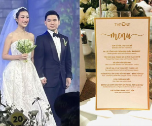 Thực đơn tiệc cưới và hoa cưới của Hoa hậu Đỗ Mỹ Linh bất ngờ chiếm spotlight vì quá đắt đỏ