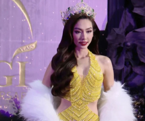 Thảm đỏ Miss Grand 2022: Thuỳ Tiên 'át vía' 'Búp bê Barbie' Venezuela với hình tượng như nữ hoàng