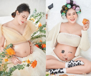 Hồ Bích Trâm mang bầu 7 tháng, tiết lộ tăng 16kg