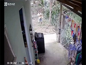 Ngỡ ngàng cách người đàn ông thoát khỏi sự truy đuổi của lực lượng chức năng nhờ...chiếc máy giặt