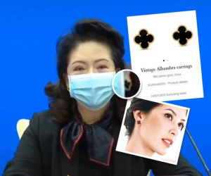 'Nữ quan chức' Trung Quốc bị điều tra vì đeo hoa tai hơn 4.000 USD