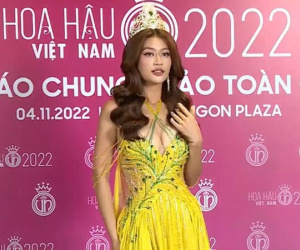 Nhan sắc Thiên Ân 'gánh còng lưng' chiếc vương miện