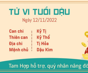 Tử vi Thứ 7 ngày 12/11/2022 của 12 con giáp: Dậu đón tài lộc, Tuất gặp rắc rối tiền bạc