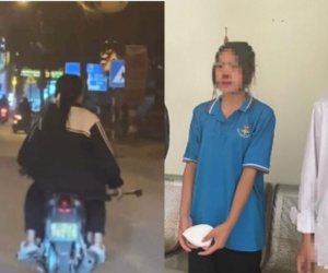 Công an xử lý nữ sinh 15 tuổi cầm phóng lợn đi đánh nhau ở Sóc Sơn