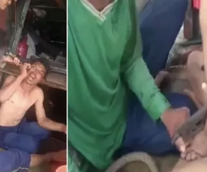 Phẫn nộ clip người đàn ông bị tra tấn dã man bằng kìm bấm vào vào môi, ngón tay... bộ hạ