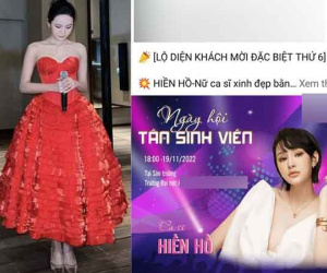 Bị phản ứng dữ dội vì mời Hiền Hồ về biểu diễn đêm nhạc chào tân sinh viên, trường ĐH vội 'sửa sai'