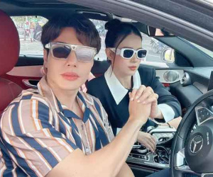 Vợ Lê Dương Bảo Lâm gây cười khi 'đọ sinh đẻ' với Midu