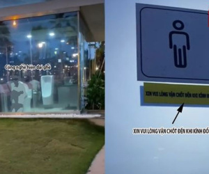 Nam thanh niên vô tư ngồi test thử WC dùng kính đổi màu mà quên đọc hướng dẫn sử dụng
