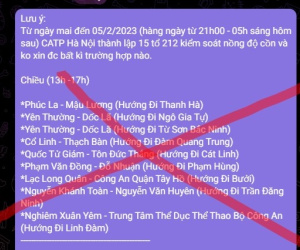 Thông tin 'tổ chuyên đề 212' đang lan truyền trên mạng xã hội là không chính xác