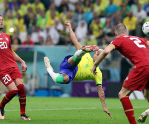 Richarlison lập siêu phẩm móc bóng, Brazil lại gieo sầu cho Serbia