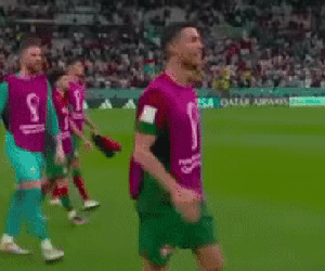 Ronaldo liên tục vuốt trán, tự nhận đã chạm bóng trước khi bị FIFA khước từ bàn thắng