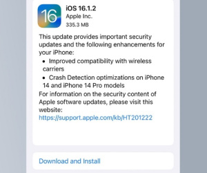 Apple phát hành iOS 16.1.2: Cải thiện chức năng phát hiện va chạm trên iPhone 14 series
