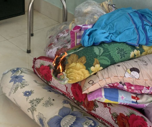 Đồ đạc trong nhà tự dưng bốc cháy ở Hậu Giang