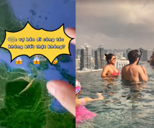 Sợ vợ nói dối đi công tác, chồng 'soi định vị' nét căng cảnh vợ đang ở hồ bơi, dân tình xôn xao: 'Xin tên app!'