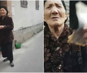 Vừa lĩnh lương hưu, bà nội đã đi khắp xóm tìm cháu để dúi tiền cho