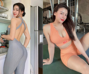 Hot girl phòng gym vào bếp, được khen hết lời vì vòng 3
