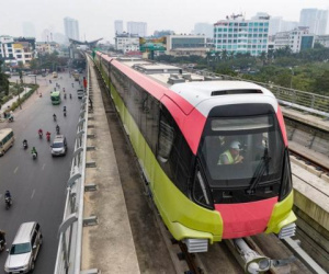 Metro Nhổn - ga Hà Nội hoàn thành chạy thử đoạn trên cao