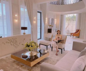 Khoe chồng giàu cưng chiều, Huyền Baby gây choáng ở biệt thự 80 tỷ