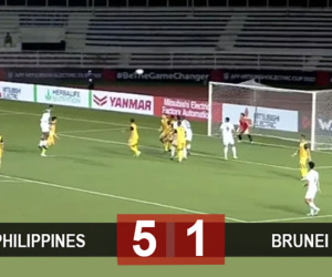 Kết quả Philippines 5-1 Brunei: Chủ nhà có chiến thắng đầu tiên