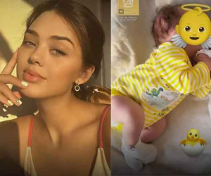 Vợ Bùi Tiến Dũng chơi lớn, show cận ảnh mẹ đẹp, con bụ bẫm
