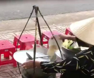 Người bán hàng rong đổ thức ăn thừa vào nồi nước lèo ở Nha Trang tiếp tục bị phạt