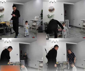 Anh chồng làm vỡ đĩa bánh trên bàn nhanh trí lôi con trai ra làm 'thế thân', vợ chạy ra còn hùng hồn tuyên bố: 'Con nó lỡ tay, để anh dọn cho'