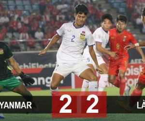 Lào tiễn Myanmar loại sớm, ngẩng cao đầu chia tay AFF Cup 2022