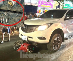 Kéo lê xe máy sau tai nạn, tài xế ô tô ở Bình Dương dùng hung khí tấn công người truy đuổi