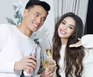 Vợ Bùi Tiến Dũng giật spotlight vì quá đẹp sau hơn 1 tháng sinh con