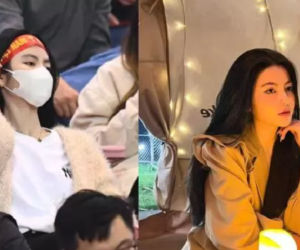 Bồ hơn tuổi hiếm hoi lộ diện trên sân cổ vũ Quang Hải