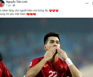 Tiến Linh và dàn sao ĐT Việt Nam 'mở tiệc ăn mừng' trên Facebook