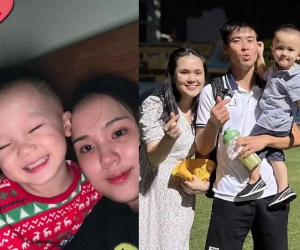 Vợ Đỗ Duy Mạnh lộ ảnh xuề xòa, khác hẳn hình trên mạng