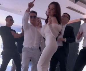 Hậu nghi vấn rạn nứt, Shark Bình đưa Phương Oanh đi dự tiệc cuối năm của công ty, khoảnh khắc thân mật gây chú ý