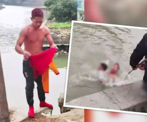 Nhảy xuống sông giữa tiết trời lạnh giá cứu người chết đuối nhưng lại bị chỉ trích vì nhuộm tóc, xăm hình