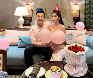 Chồng MC mừng sinh nhật Lê Âu Ngân Anh, lộ cuộc sống tân hôn
