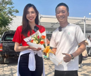 Thùy Tiên 'bắt trend' nhạc Tết, dân mạng bất ngờ gọi tên Quang Linh Vlog