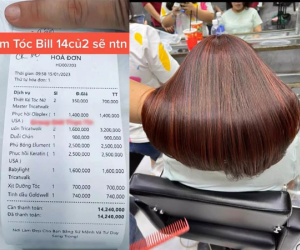 Khoe bill làm tóc 'bằng 3 lần thưởng Tết' của người bình thường, cô gái bị dân tình chê tơi tả vì 'không xứng đáng'