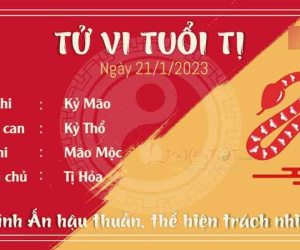 Tử vi thứ 7 ngày 21/01/2023 của 12 con giáp: Dần may mắn, Thân mất bình tĩnh