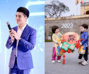 Cặp cháu song sinh bầu Hiển càng lớn càng yêu, sống chuẩn rich kid