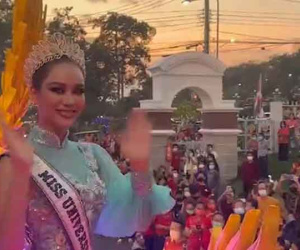 Out top chấn động tại Miss Universe 2022, đại diện Thailand vẫn được fan vây kín ngày về nước