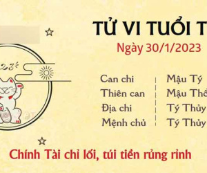 Tử vi thứ 2 ngày 30/01/2023 của 12 con giáp: Tý rủng rỉnh, Mão gặp mâu thuẫn